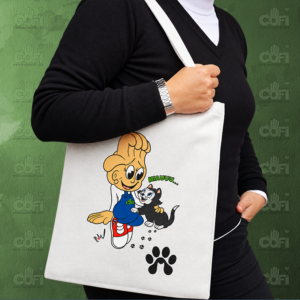 Bolsa tote símil lino