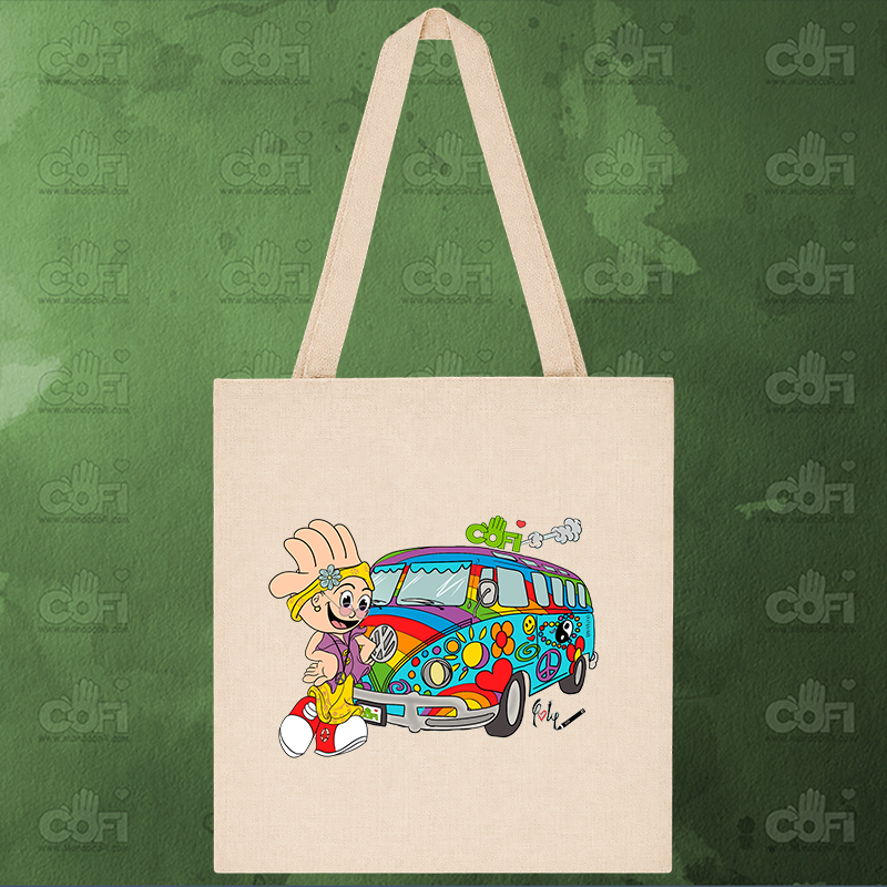 Bolsa tote símil lino - Imagen 3