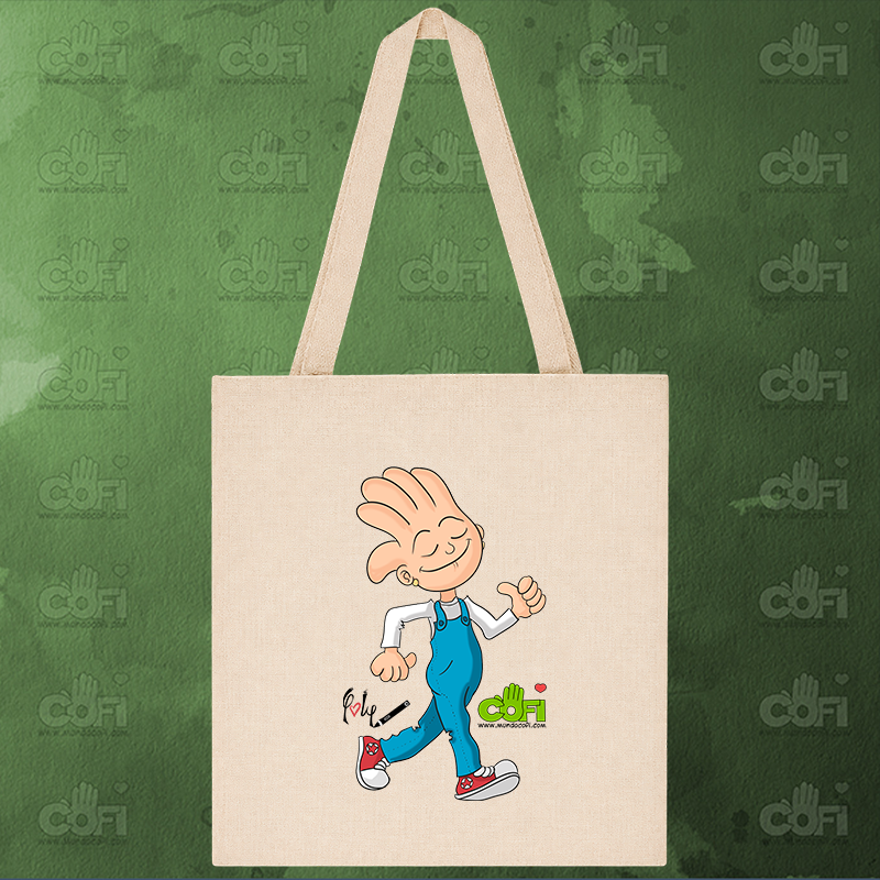 Bolsa tote símil lino - Imagen 4