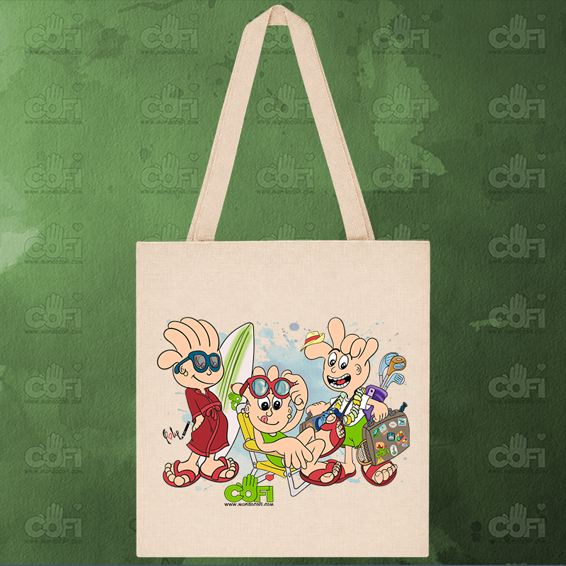 Bolsa tote símil lino - Imagen 9
